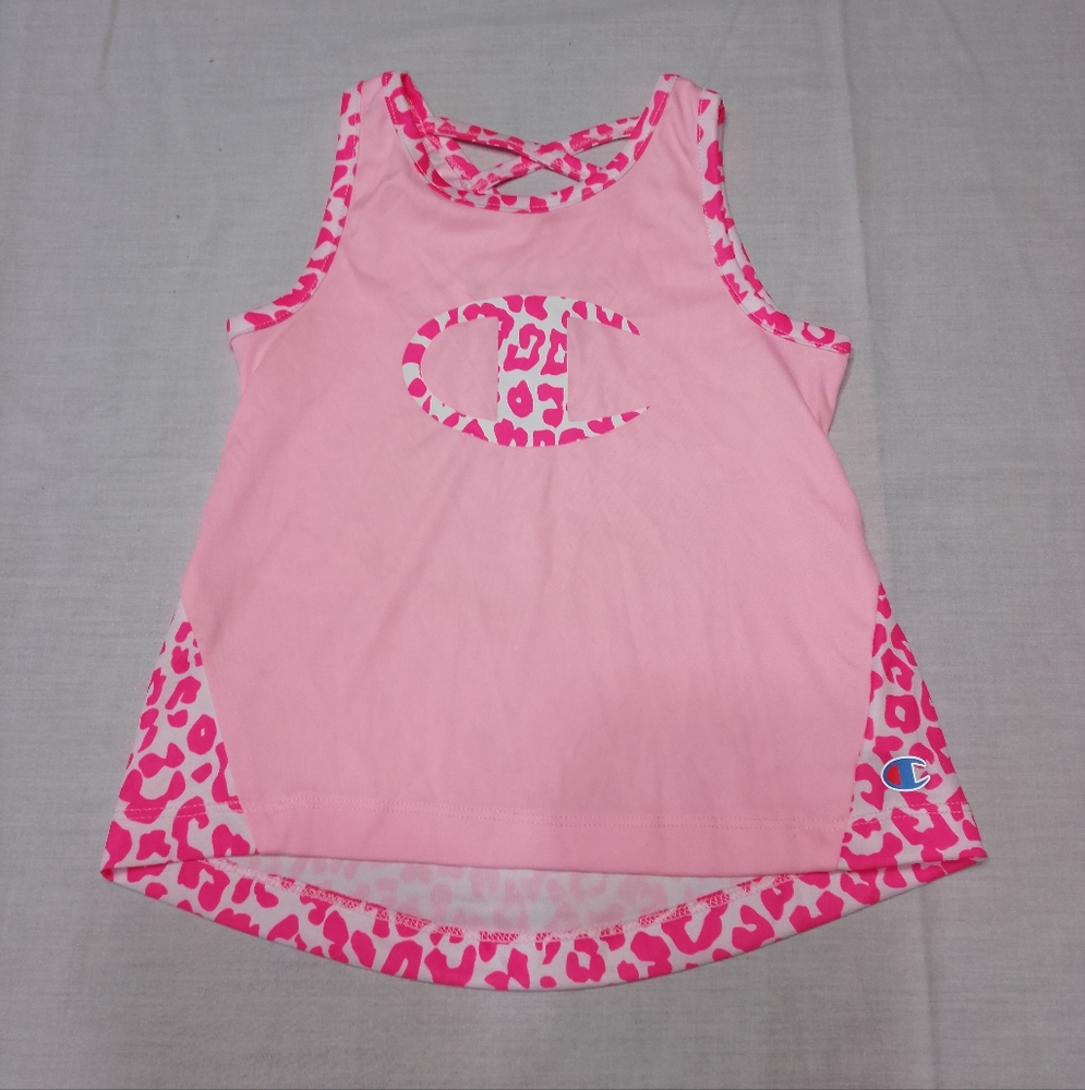 NWOT Champion Bubble Gum Pink Leopard Print Tank Top